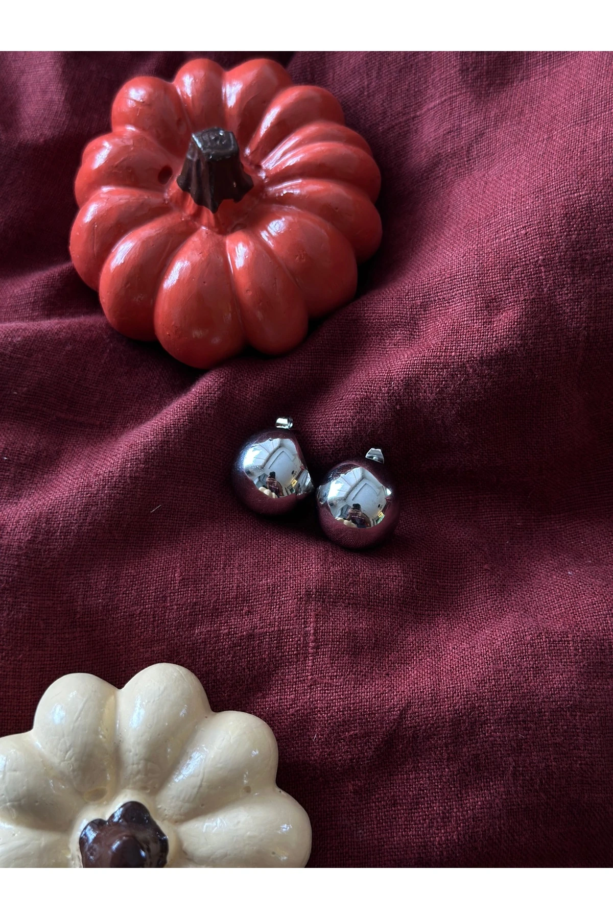 Silver Sphere Earrings