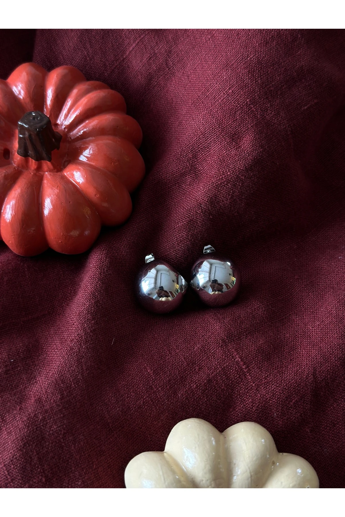 Silver Sphere Earrings