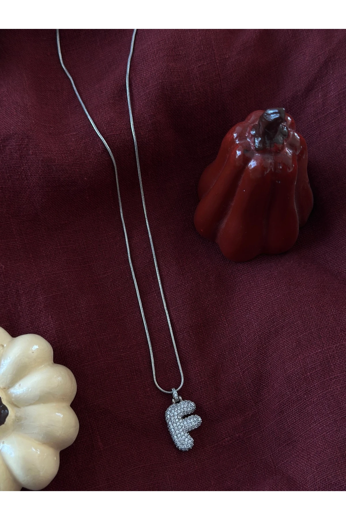 Isme Ozel Harf Kolye