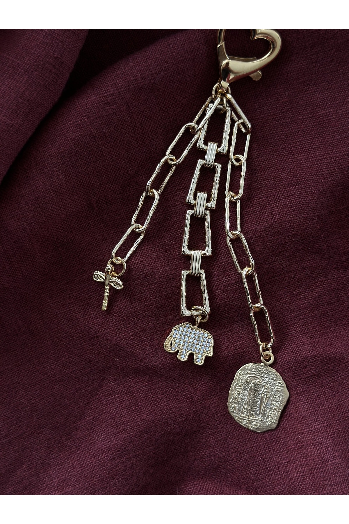 Fil Charm Anahtarlık