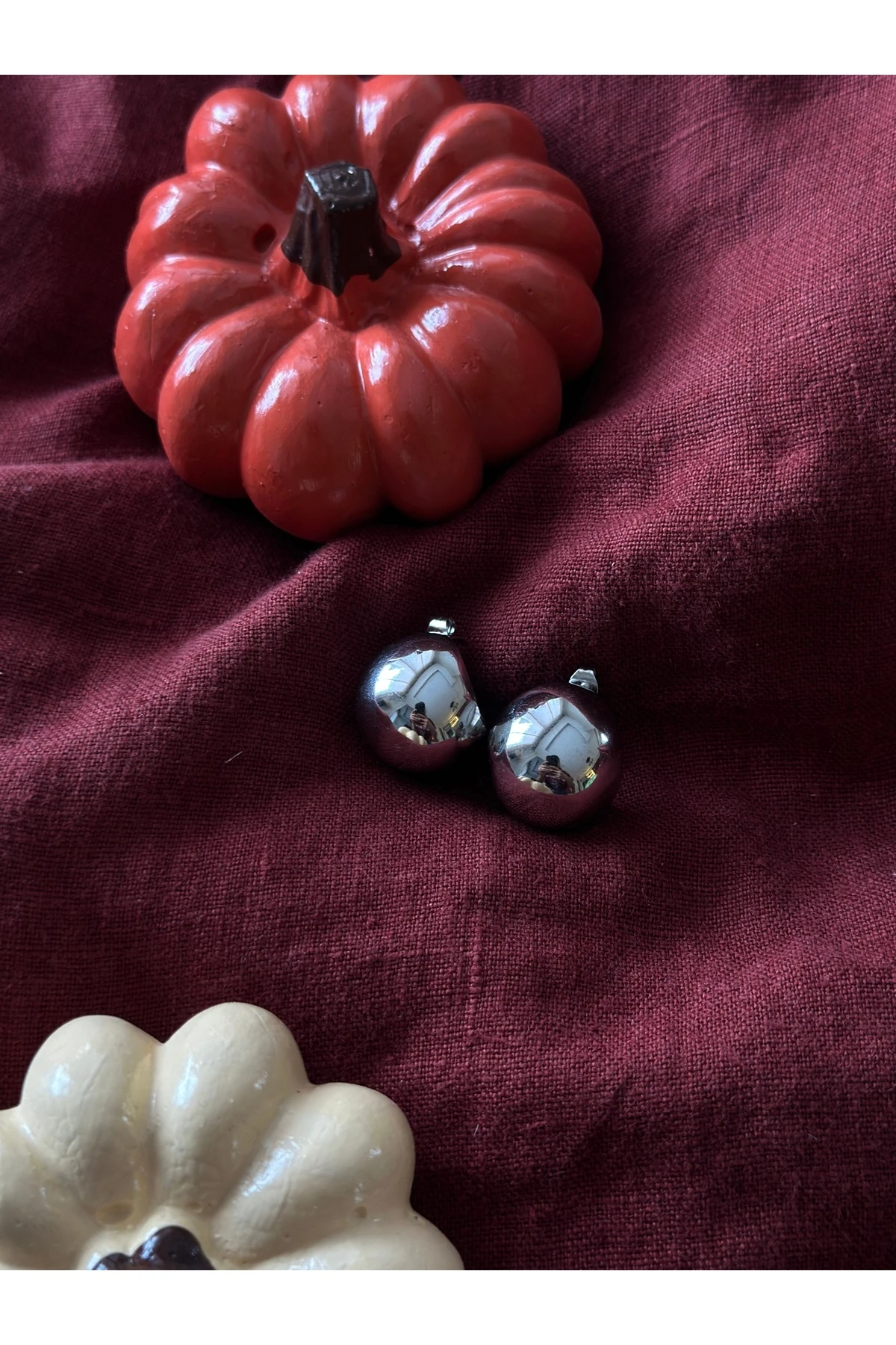 Silver Sphere Earrings
