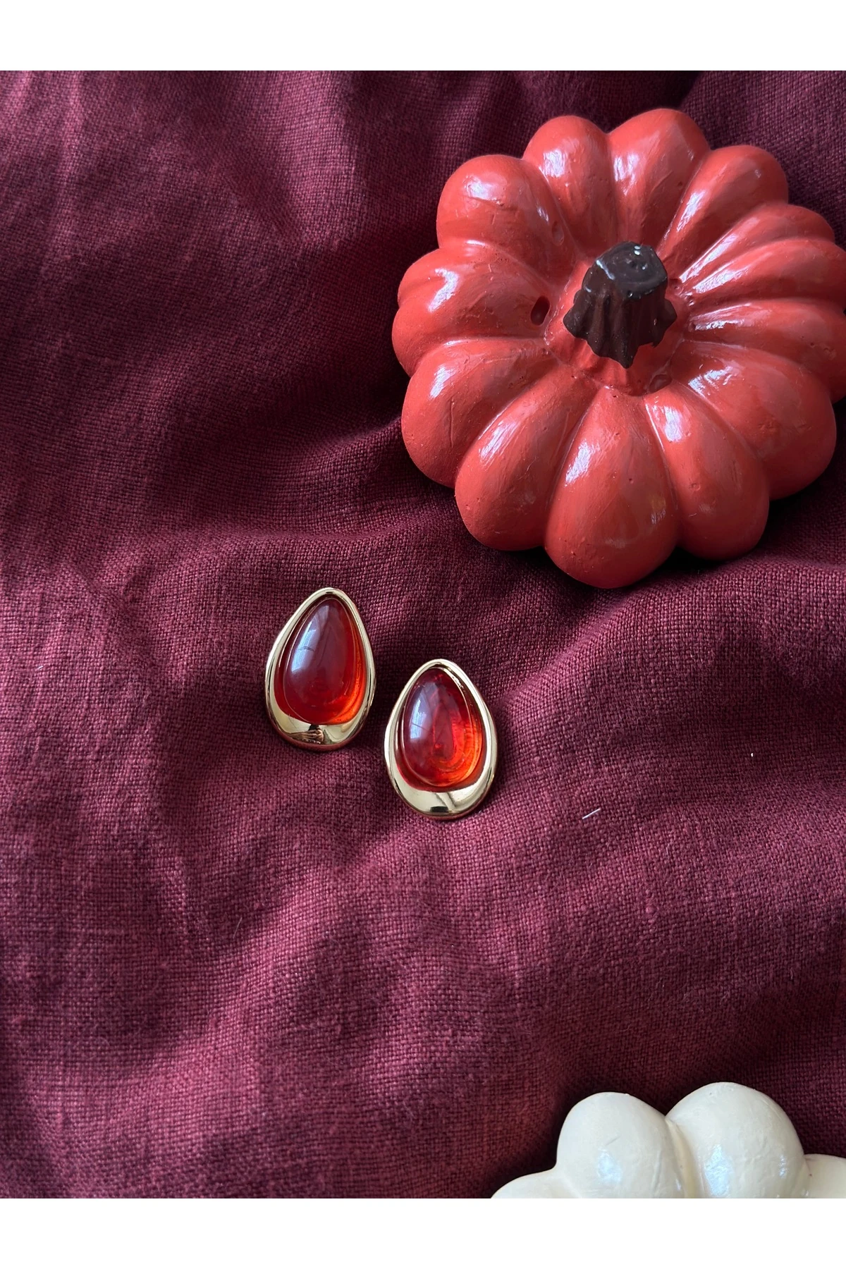 Amber Drop Earrings