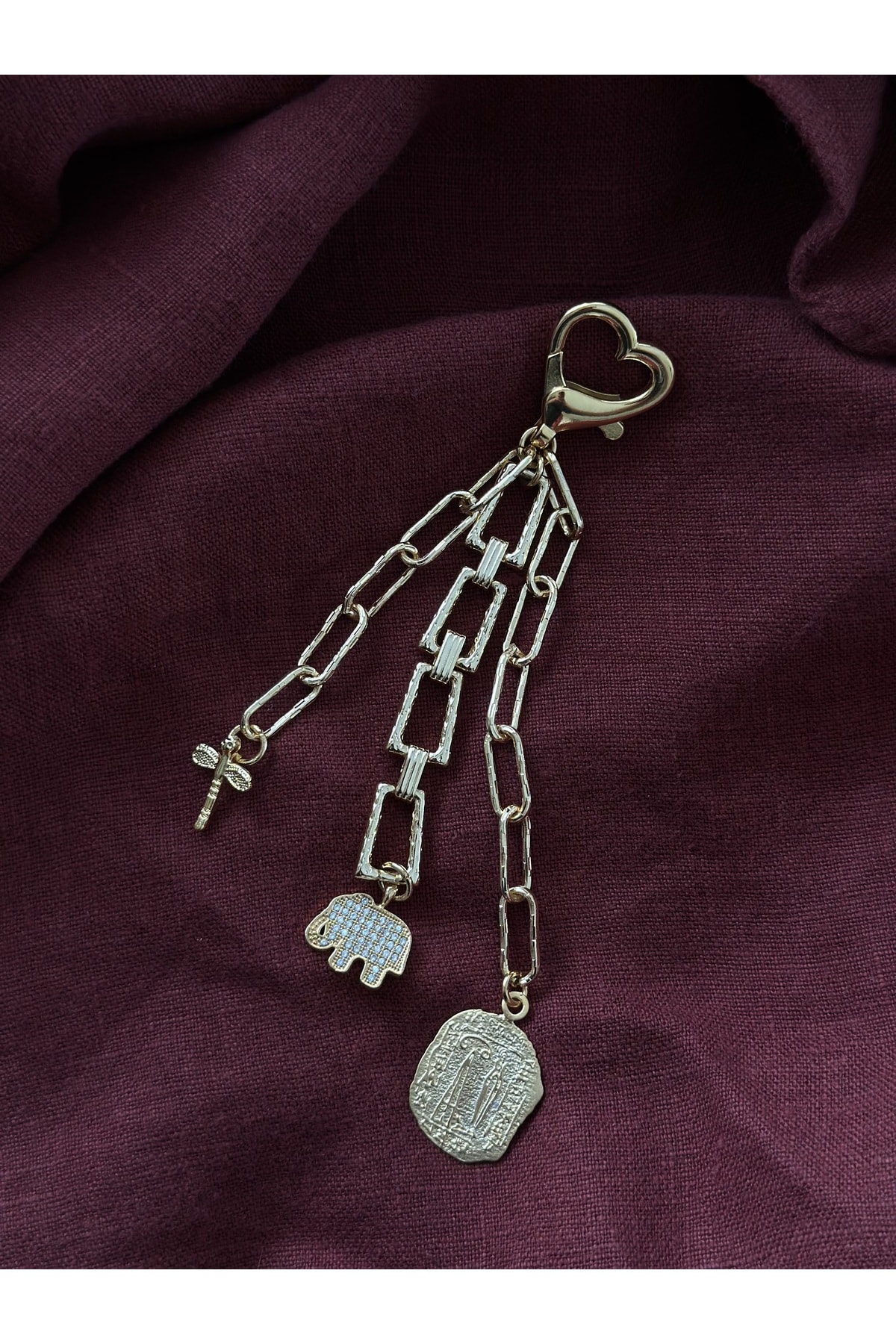 Fil Charm Anahtarlık