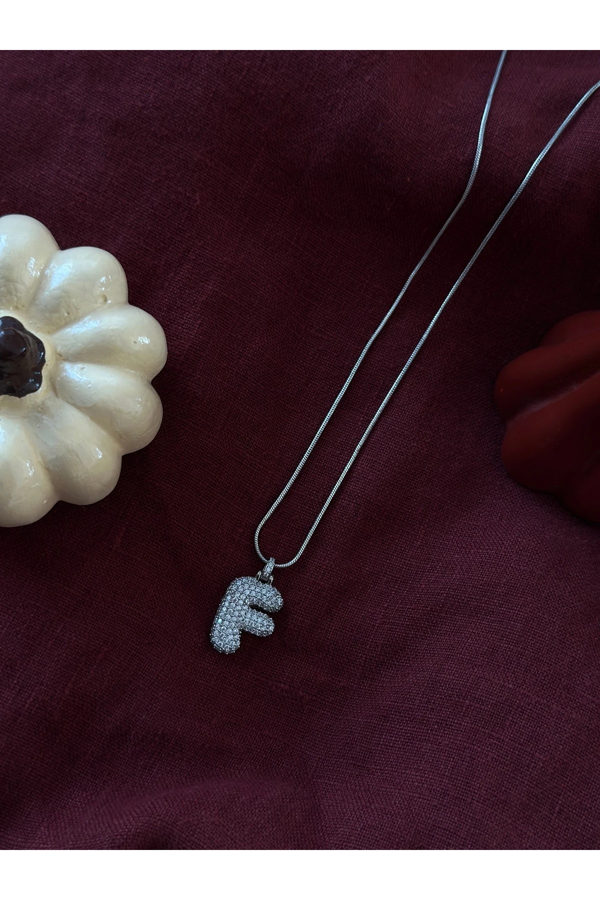 Isme Ozel Harf Kolye