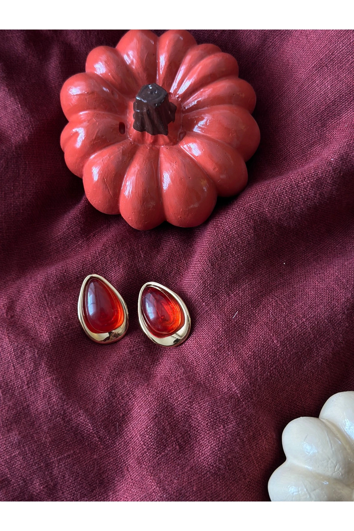 Amber Drop Earrings
