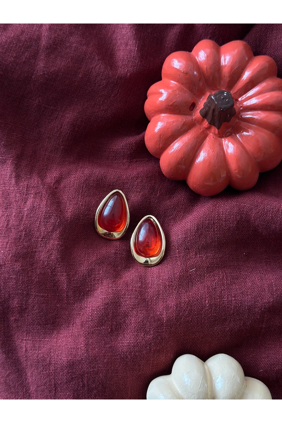 Amber Drop Earrings