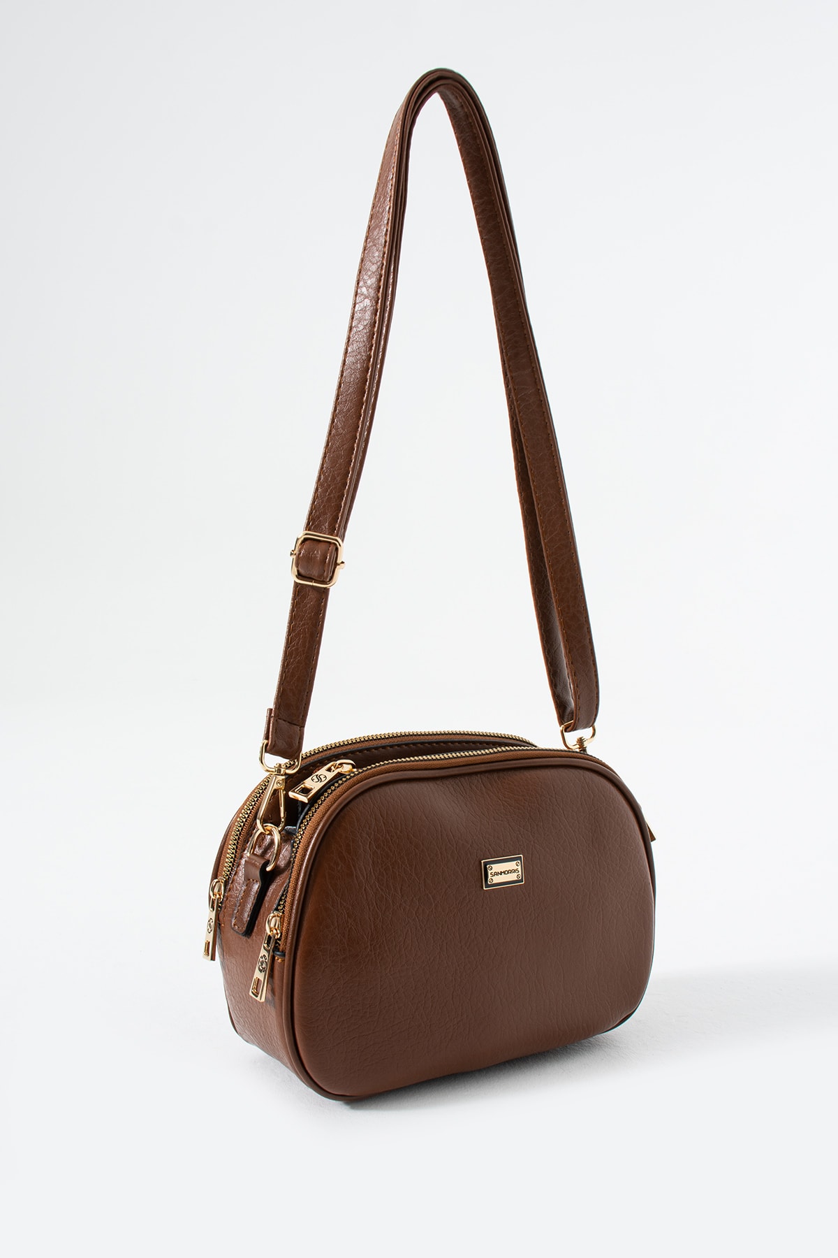 4 Bölme Çapraz Kadın Çantası Ruth 1435 - Taba