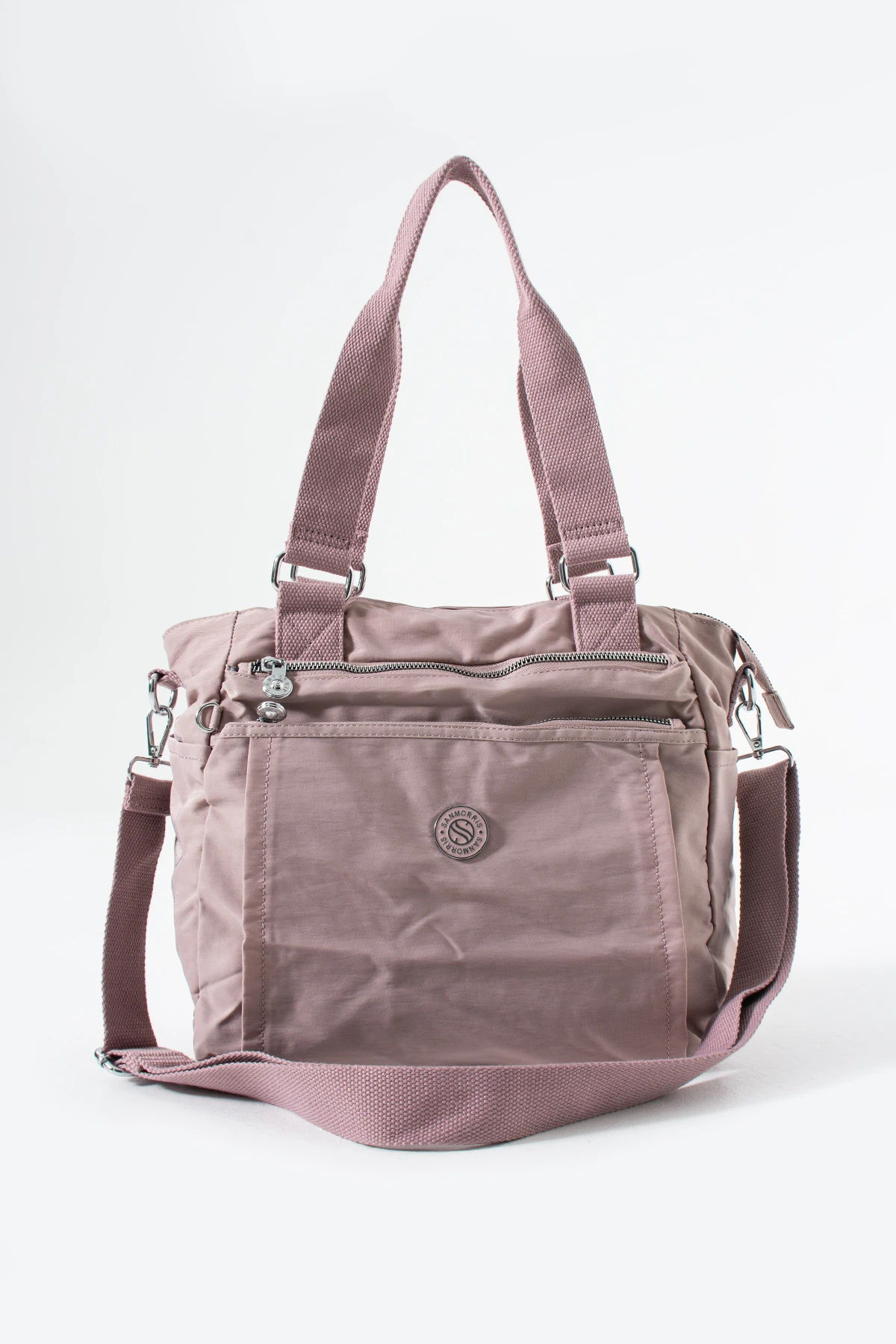 Hem Çapraz Hem Kol Kadın Çantası Gemma  - pudra