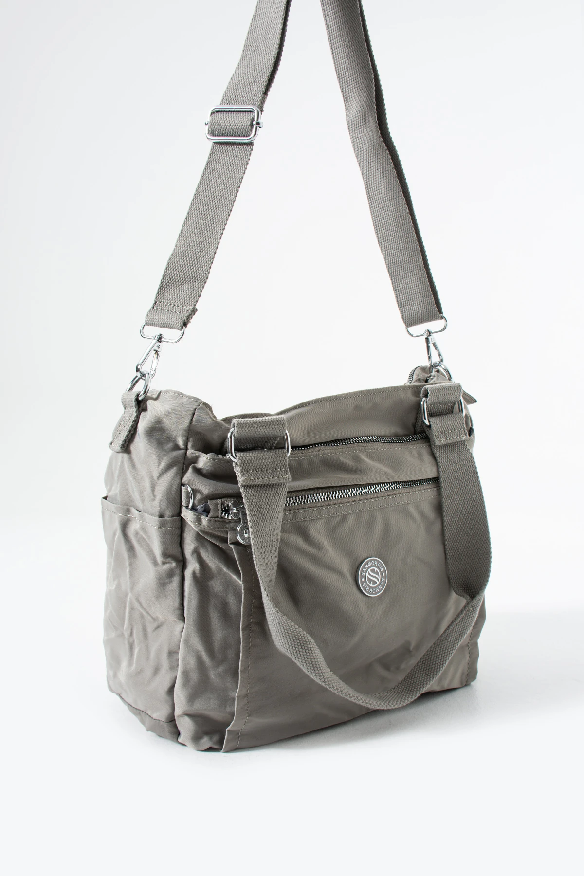 Hem Çapraz Hem Kol Kadın Çantası Gemma  - Açık Gri
