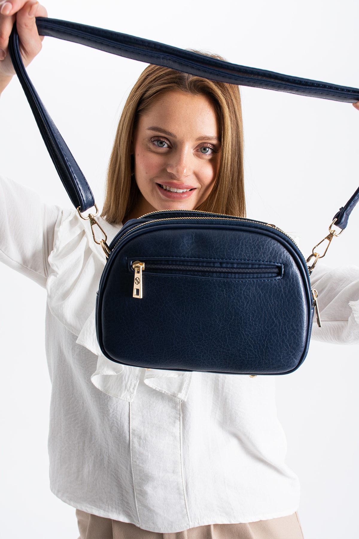 4 Bölme Çapraz Kadın Çantası Ruth 1435 - Lacivert