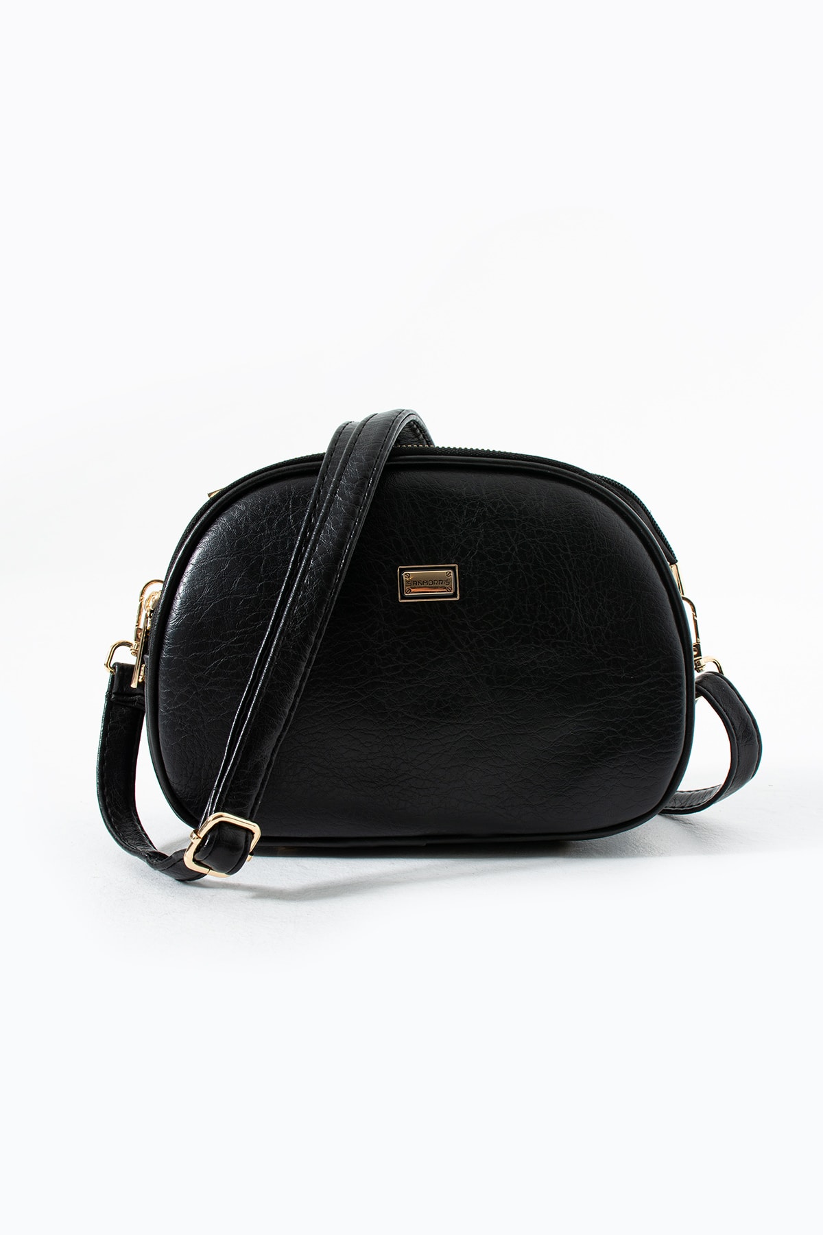 4 Bölme Çapraz Kadın Çantası Ruth 1435 - Mat Siyah