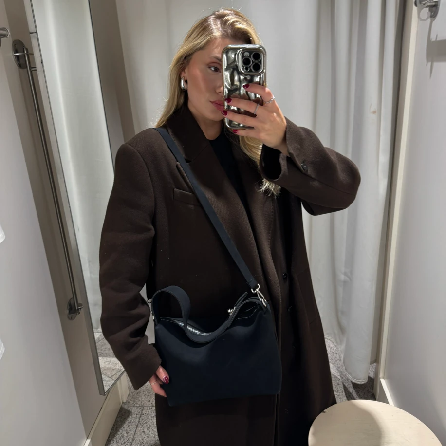 Süet Kapsül Premium Kadın Omuz Çantası