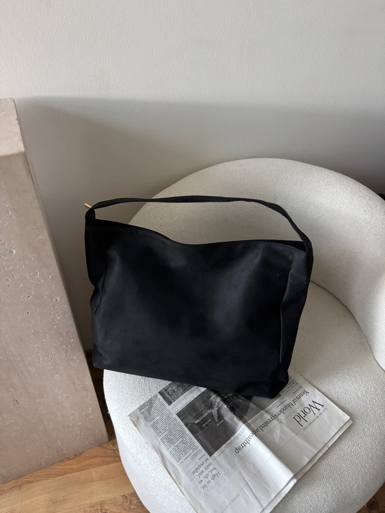 Süet Salaş Kullanışlı Kadın Omuz Çantası