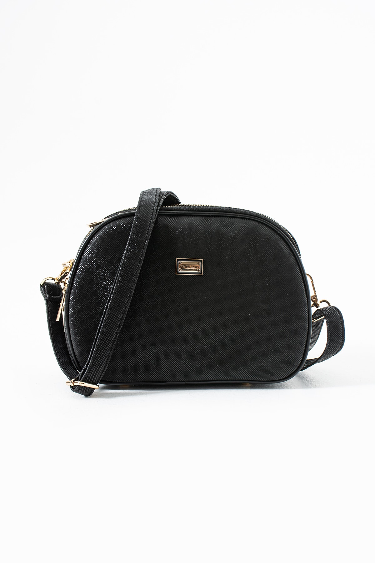 4 Bölme Çapraz Kadın Çantası Ruth 1435 - Siyah Mozaik