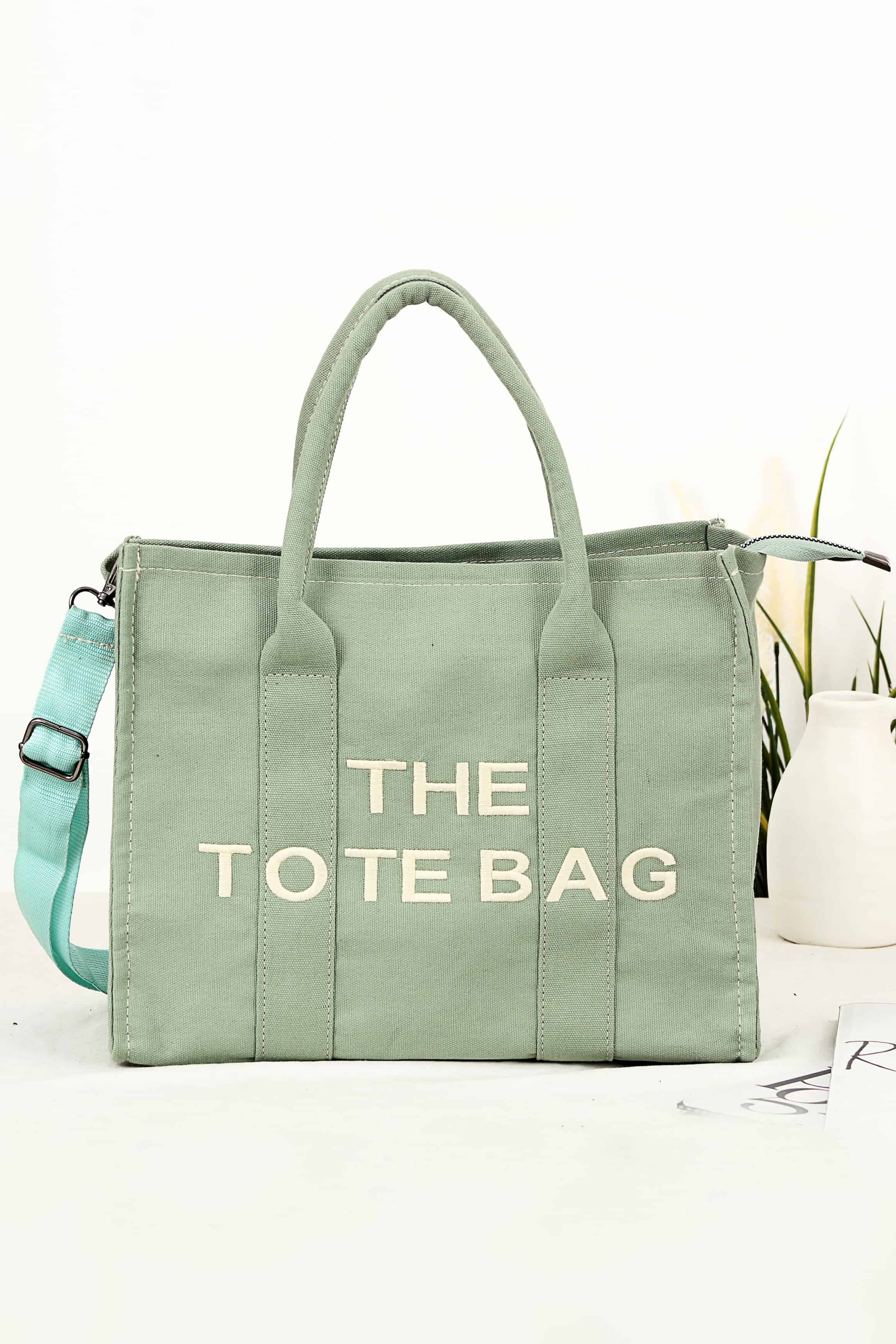 Kumaş El Askılı Kadın Omuz Çantası The Totebag - Mint