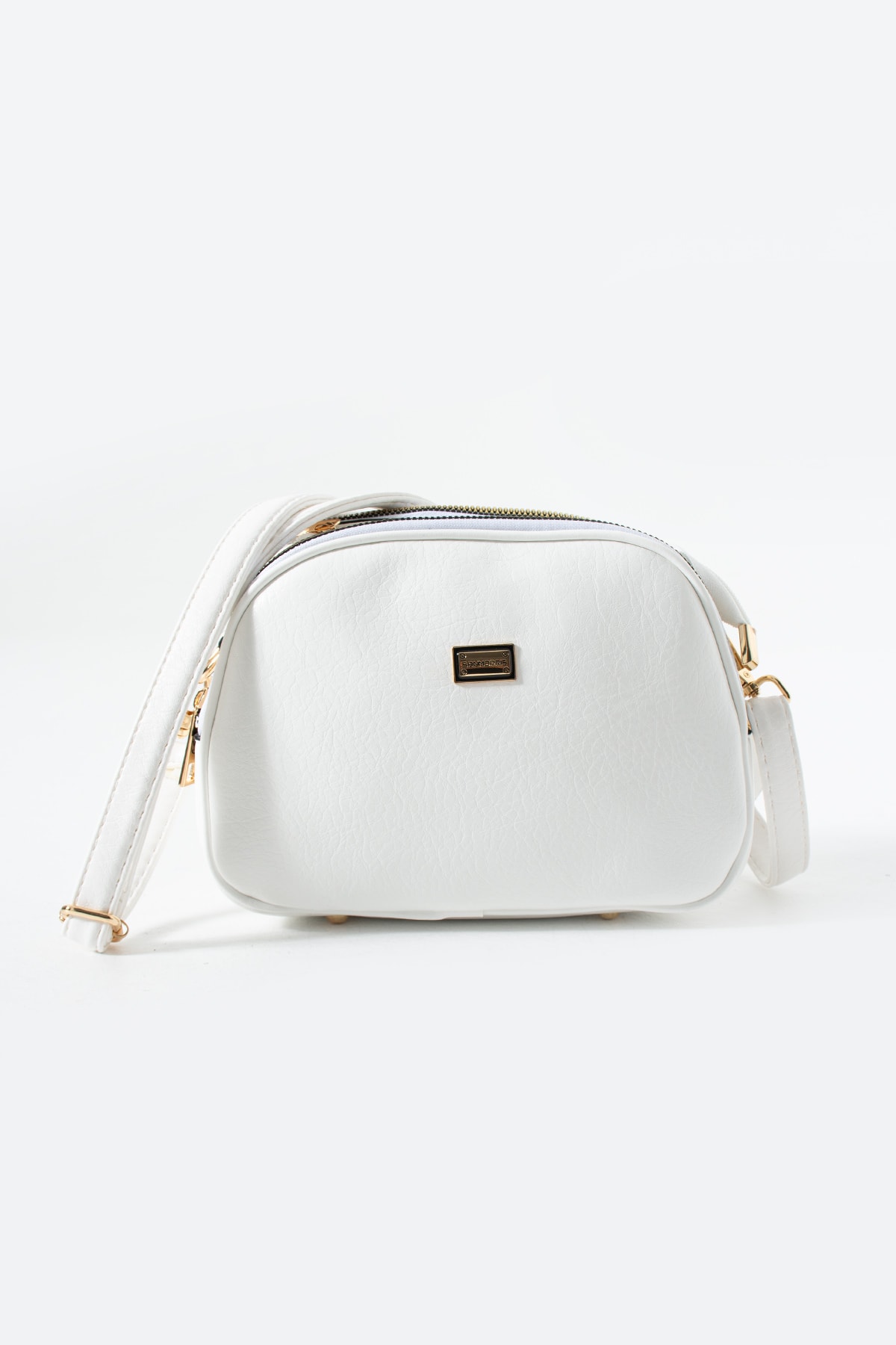 4 Bölme Çapraz Kadın Çantası Ruth 1435 - Beyaz