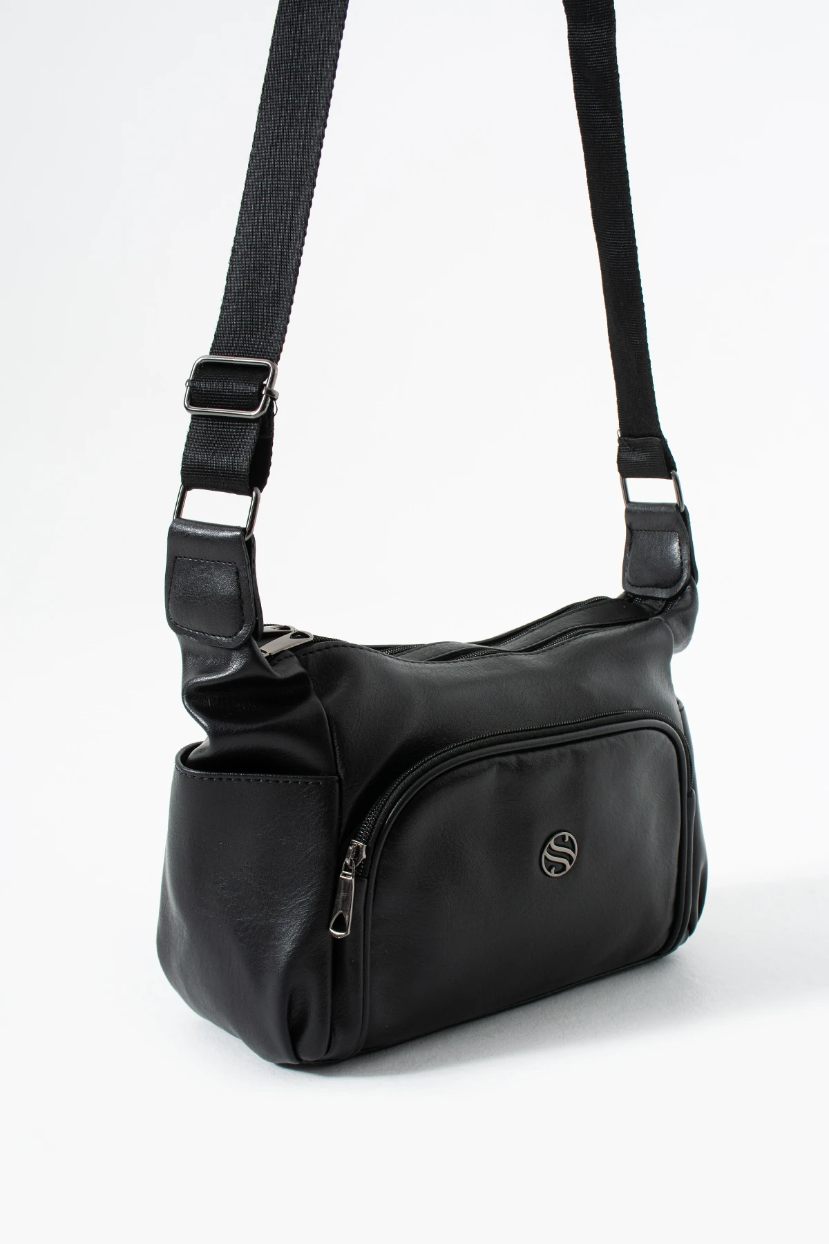 Çapraz Kol Kadın Çantası Edna - Mat Siyah