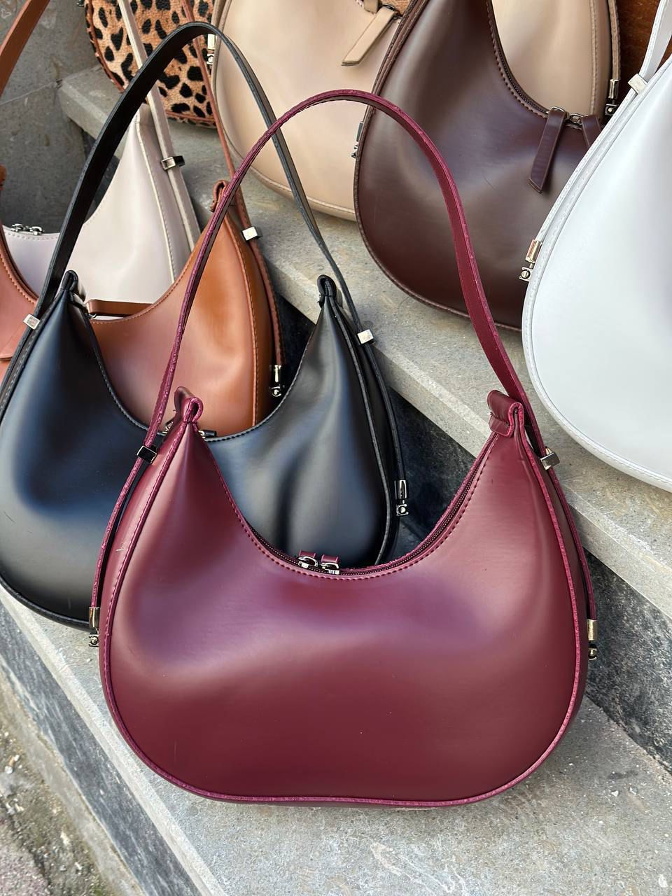 Bordo Kadın Kol Çantası Julıa