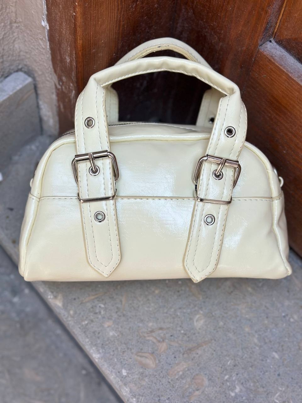 Urban Buckle Metal Tokalı  Kadın Omuz Çatası BP-4864O - Sarı