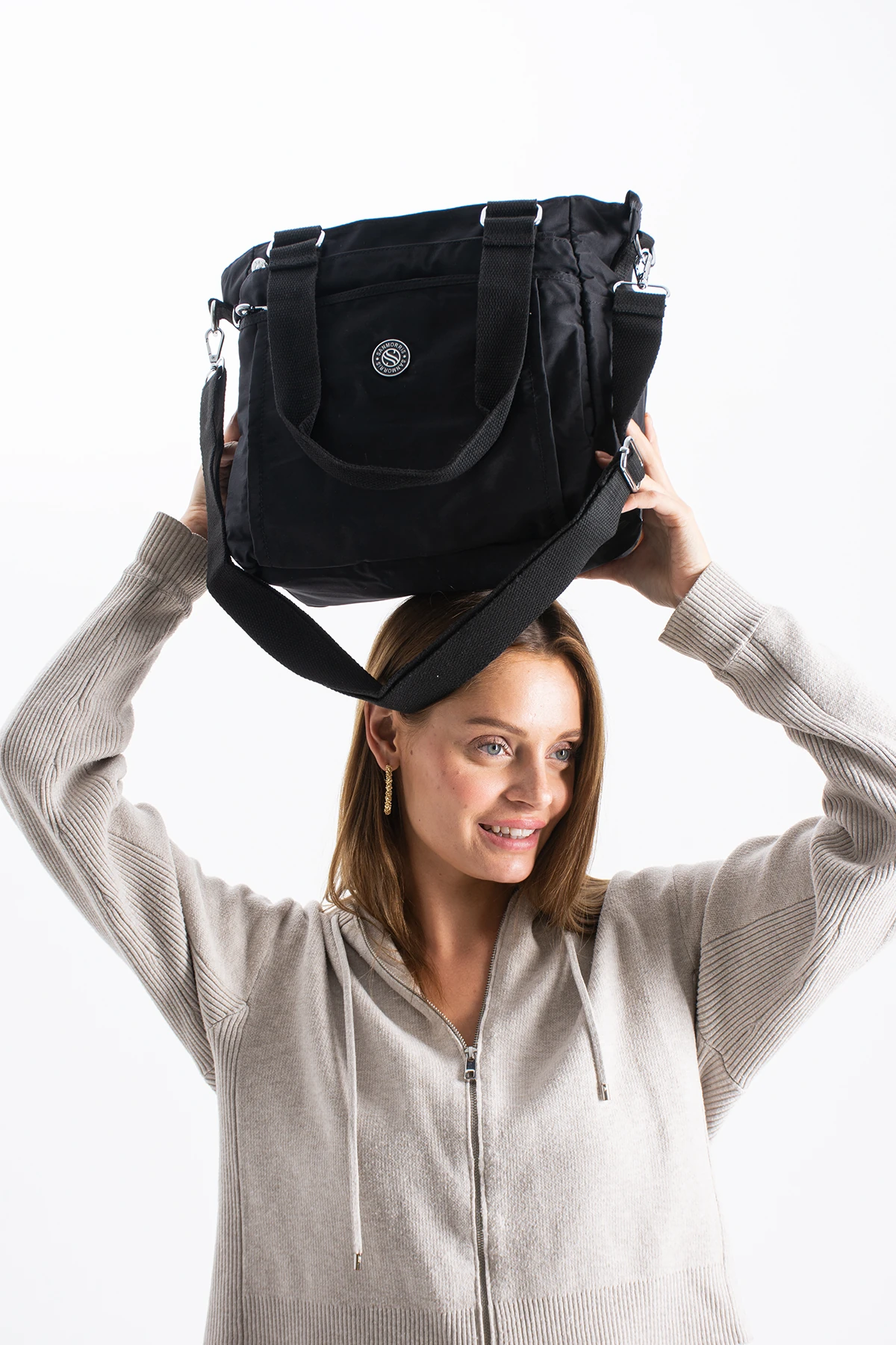 Hem Çapraz Hem Kol Kadın Çantası Gemma  - Siyah