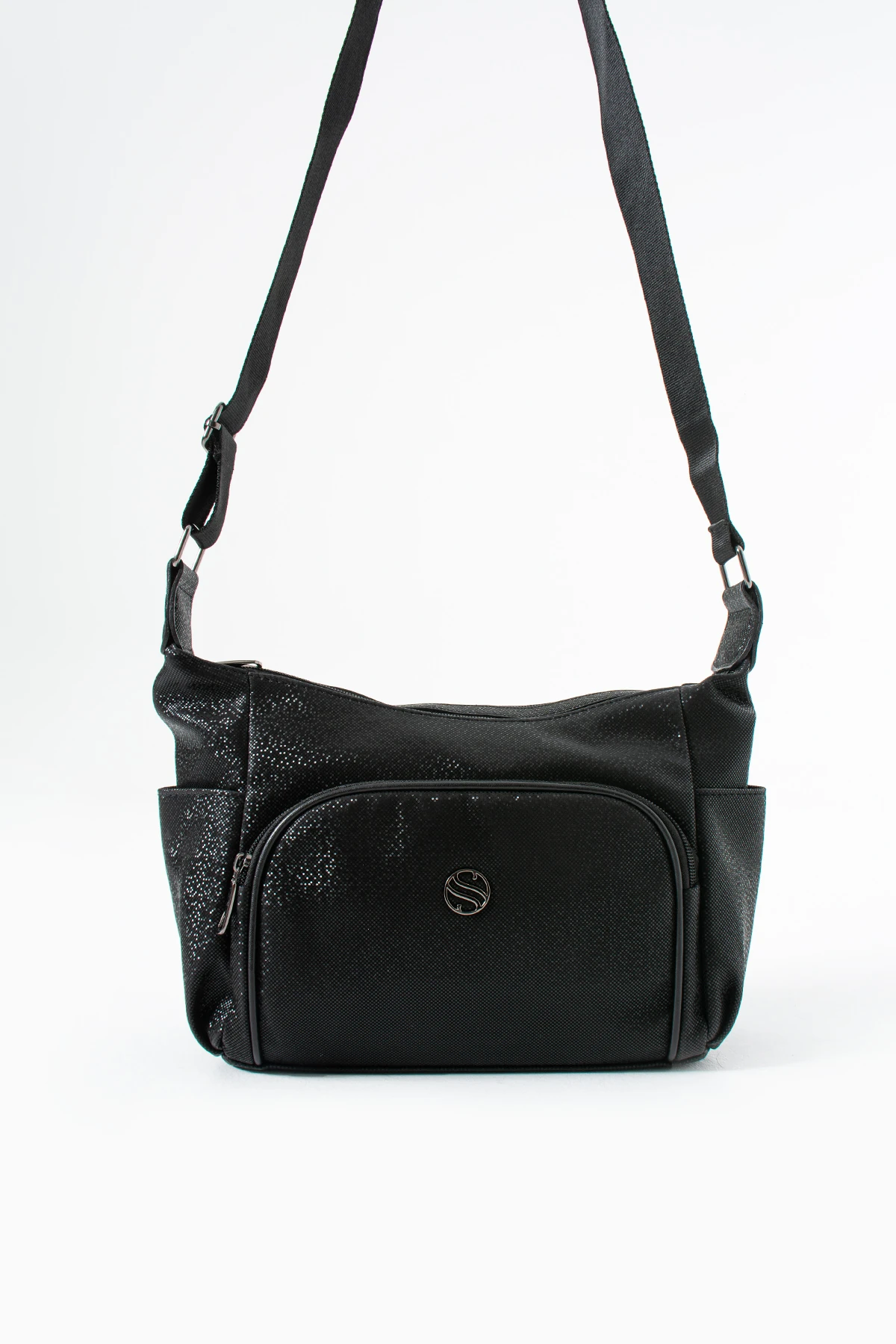 Çapraz Kol Kadın Çantası Edna - Siyah Mozaik