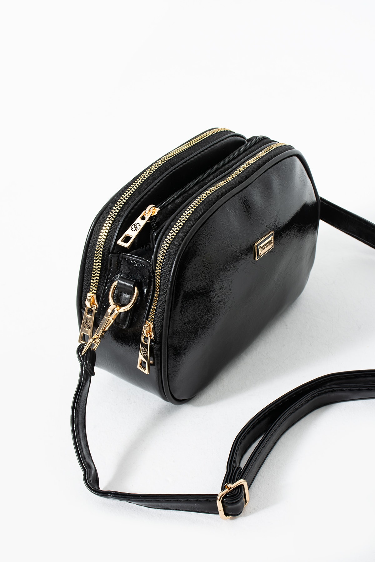 4 Bölme Çapraz Kadın Çantası Ruth 1435 - Rugan Siyah