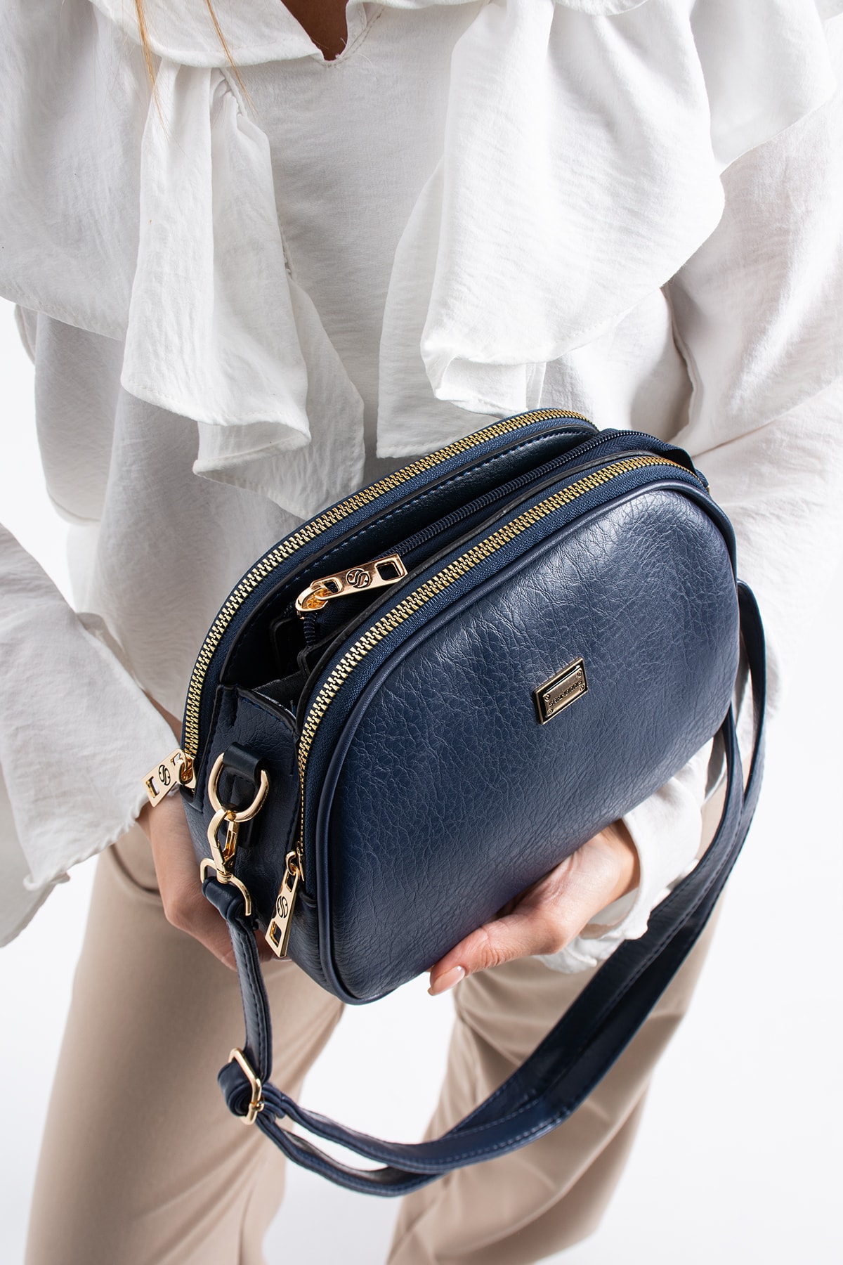 4 Bölme Çapraz Kadın Çantası Ruth 1435 - Lacivert