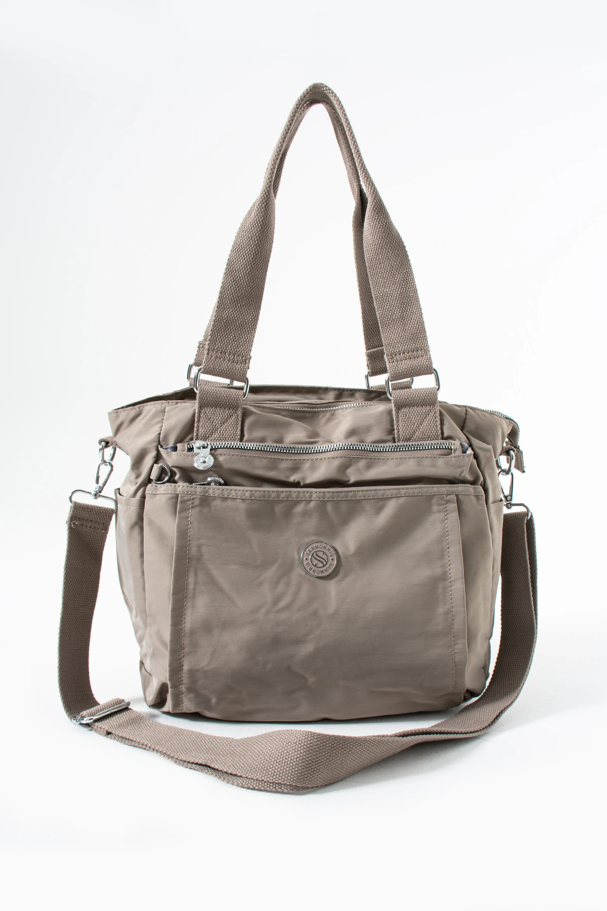 Hem Çapraz Hem Kol Kadın Çantası Gemma  - Koyu Vizon