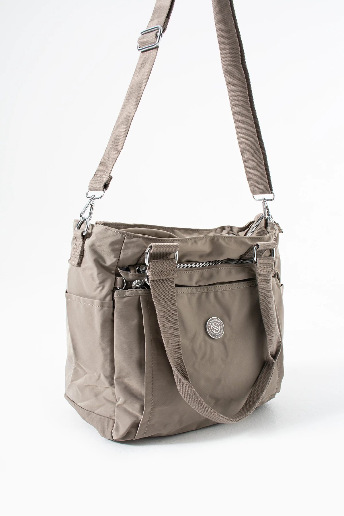 Hem Çapraz Hem Kol Kadın Çantası Gemma  - Koyu Vizon