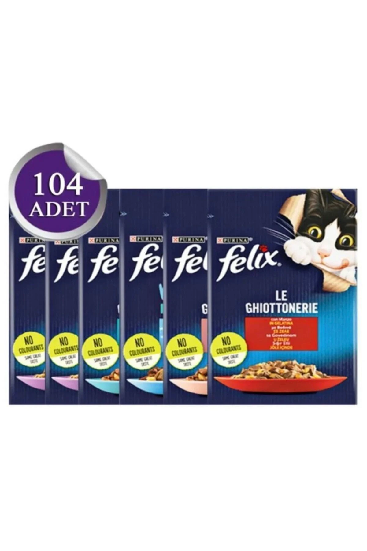 Felix Yaş Kedi Maması Karışık 85 Gr 104 Adet