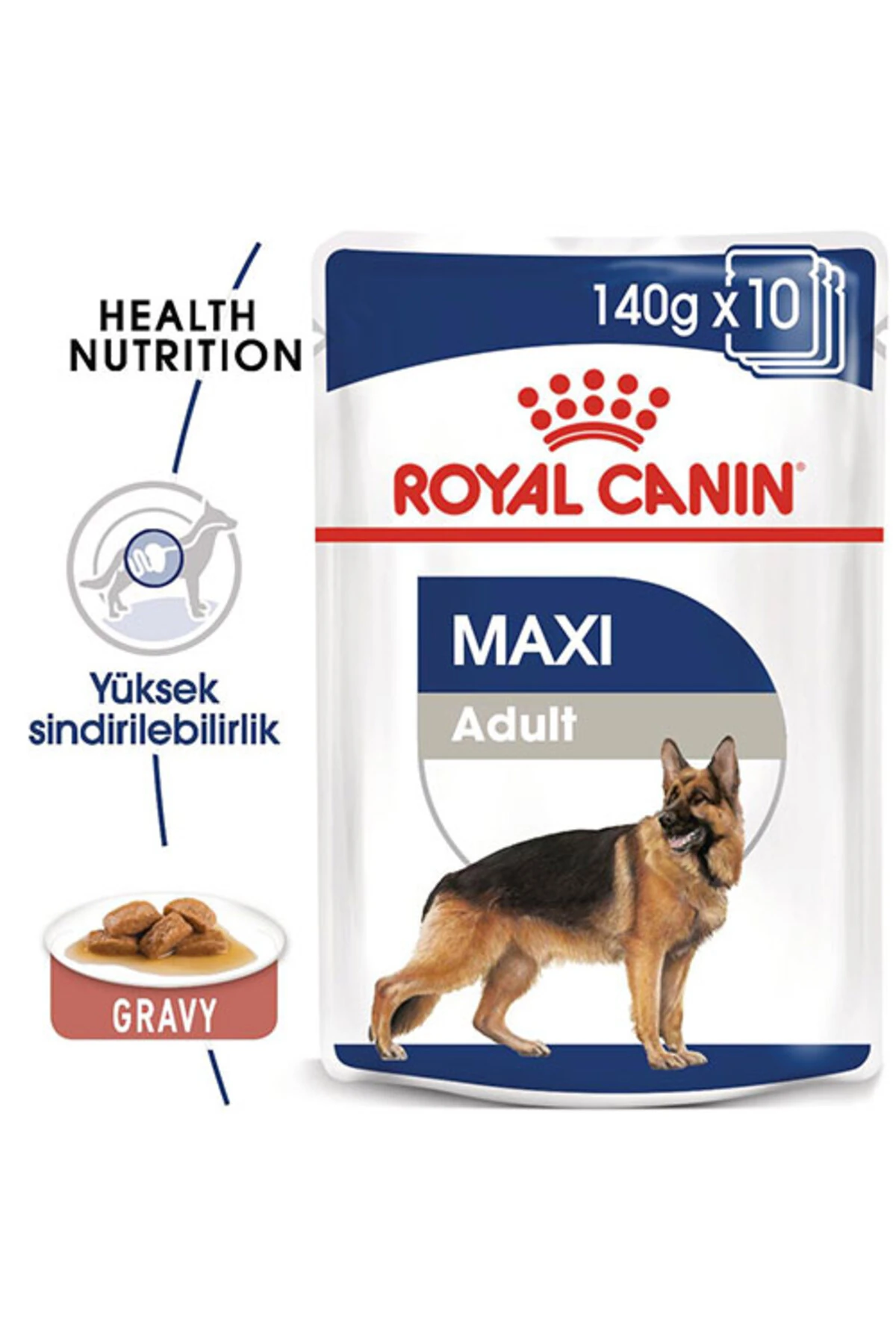 Maxi Adult Gravy Yetişkin Köpek Konservesi 10 Adet 140 Gr
