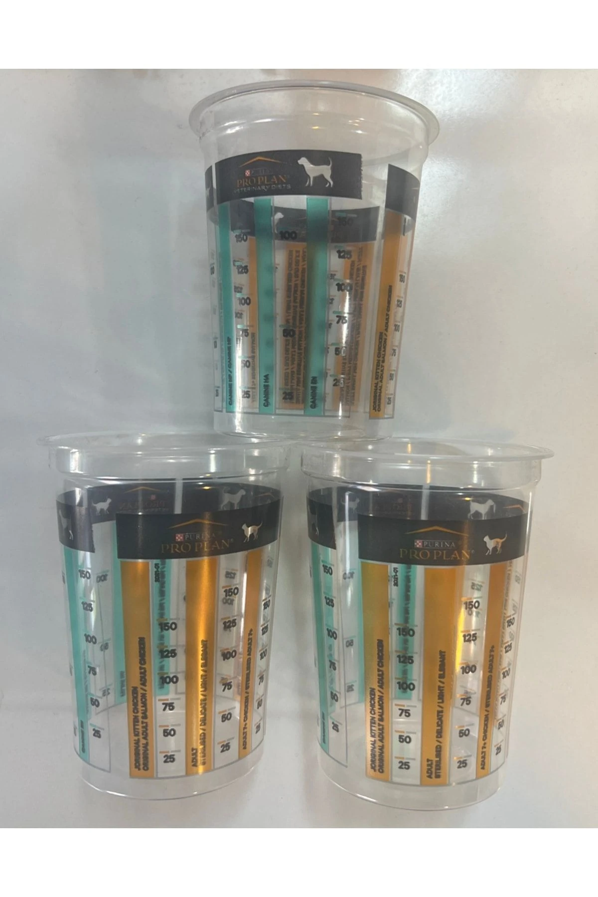 Kedi Köpek Maması Ölçü Kabı 3 Adet