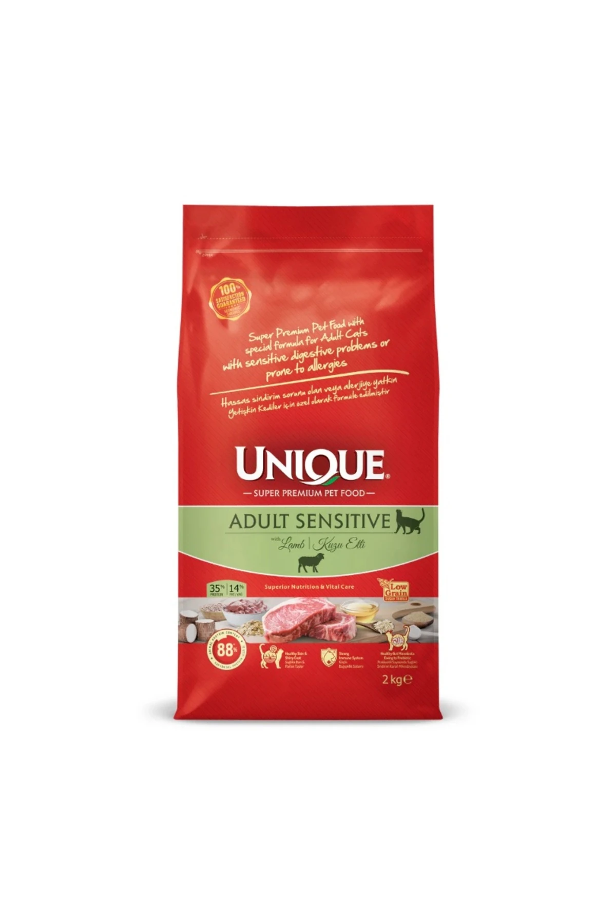 Adult Sensitive Yetişkin Kedi Maması Kuzu Etli