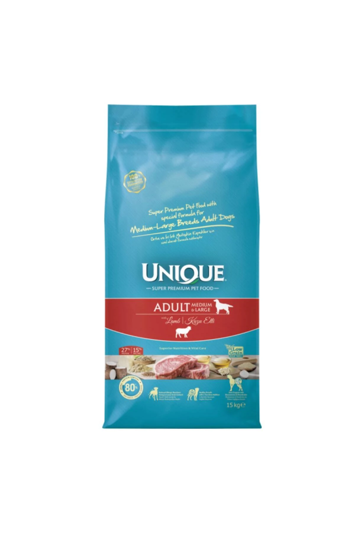 Kuzu Etli 15 Kg Orta Ve Iri Irk Yetişkin Köpek Maması