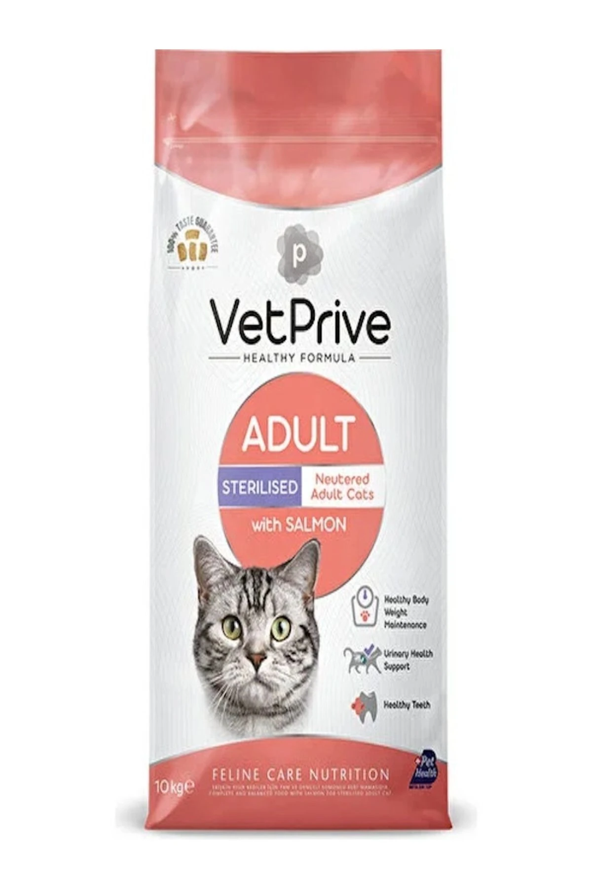 Vet Prive Kısırlaştırılmış Kedi Maması Somonlu 10 Kg