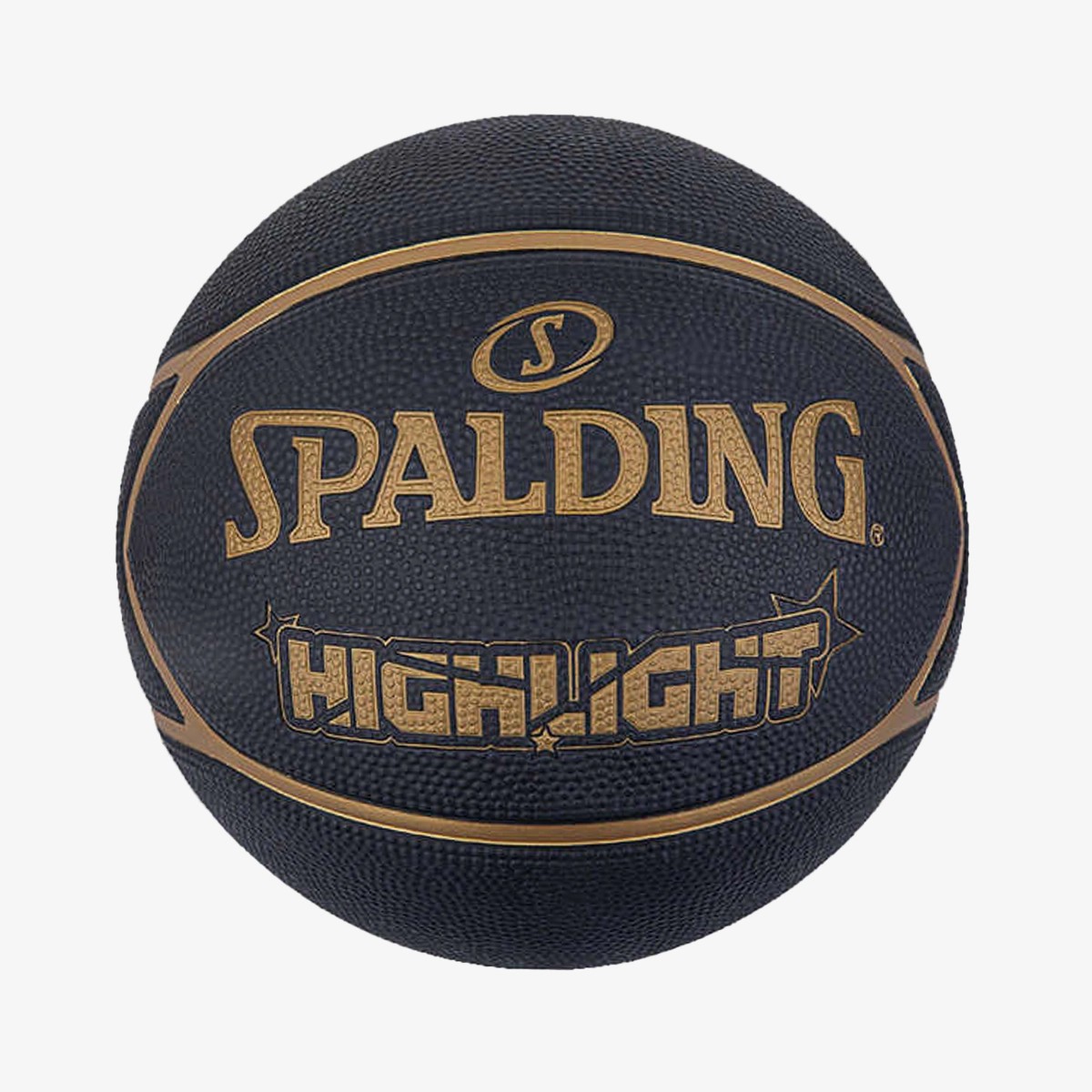 Spalding Basketbol Topu 2021 Highlight Black Gold Size:7 Rub (84355Z)