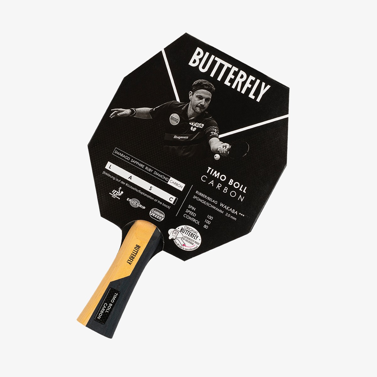 Butterfly 85037 Timo Boll Carbon ITTF Onaylı Masa Tenisi Raketi