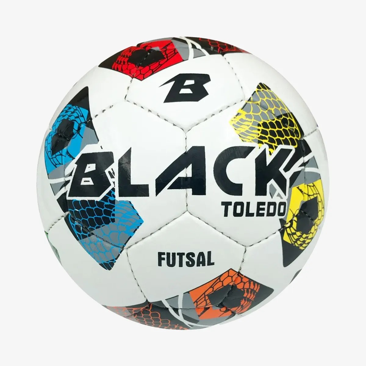 Black TOLEDO Futsal Topu 4 NO