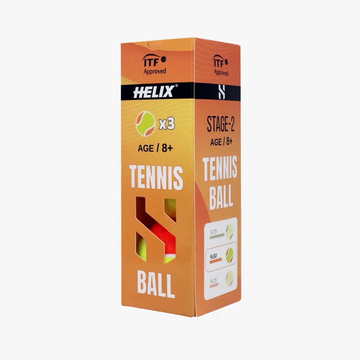 Helix 8+ Yaş ITF Onaylı 3 lü Tenis Topu