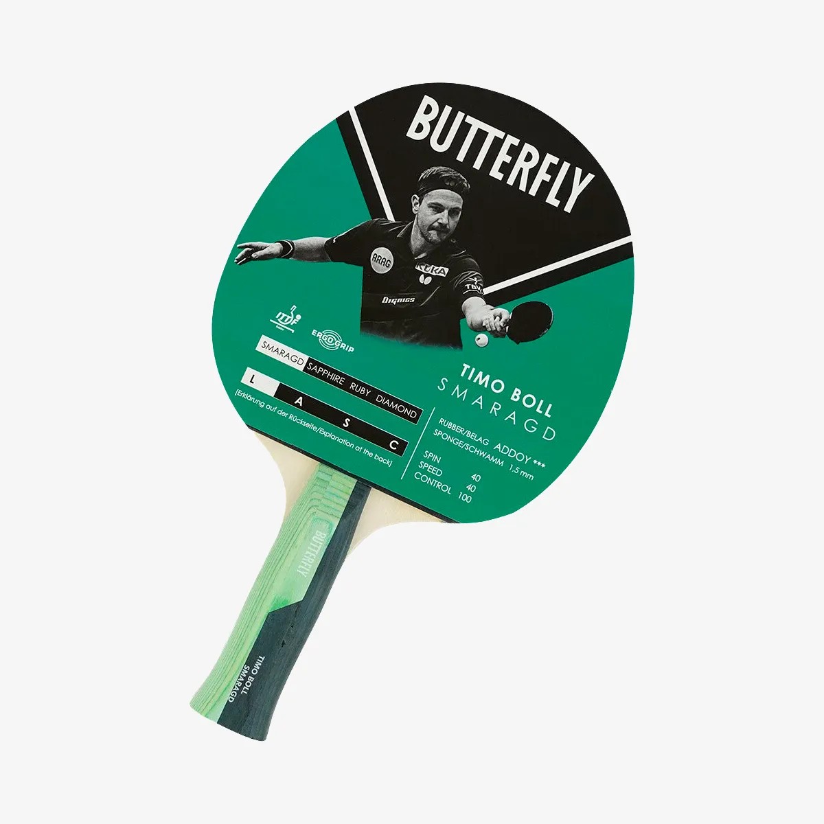 Butterfly Timo Boll Smaragd 85018 Hazır Raket