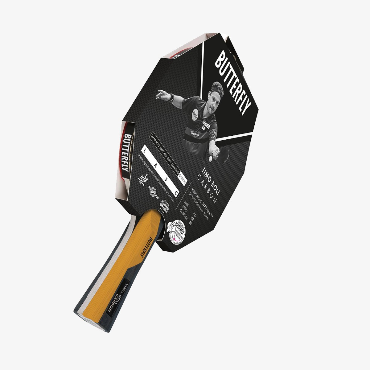 Butterfly 85037 Timo Boll Carbon ITTF Onaylı Masa Tenisi Raketi