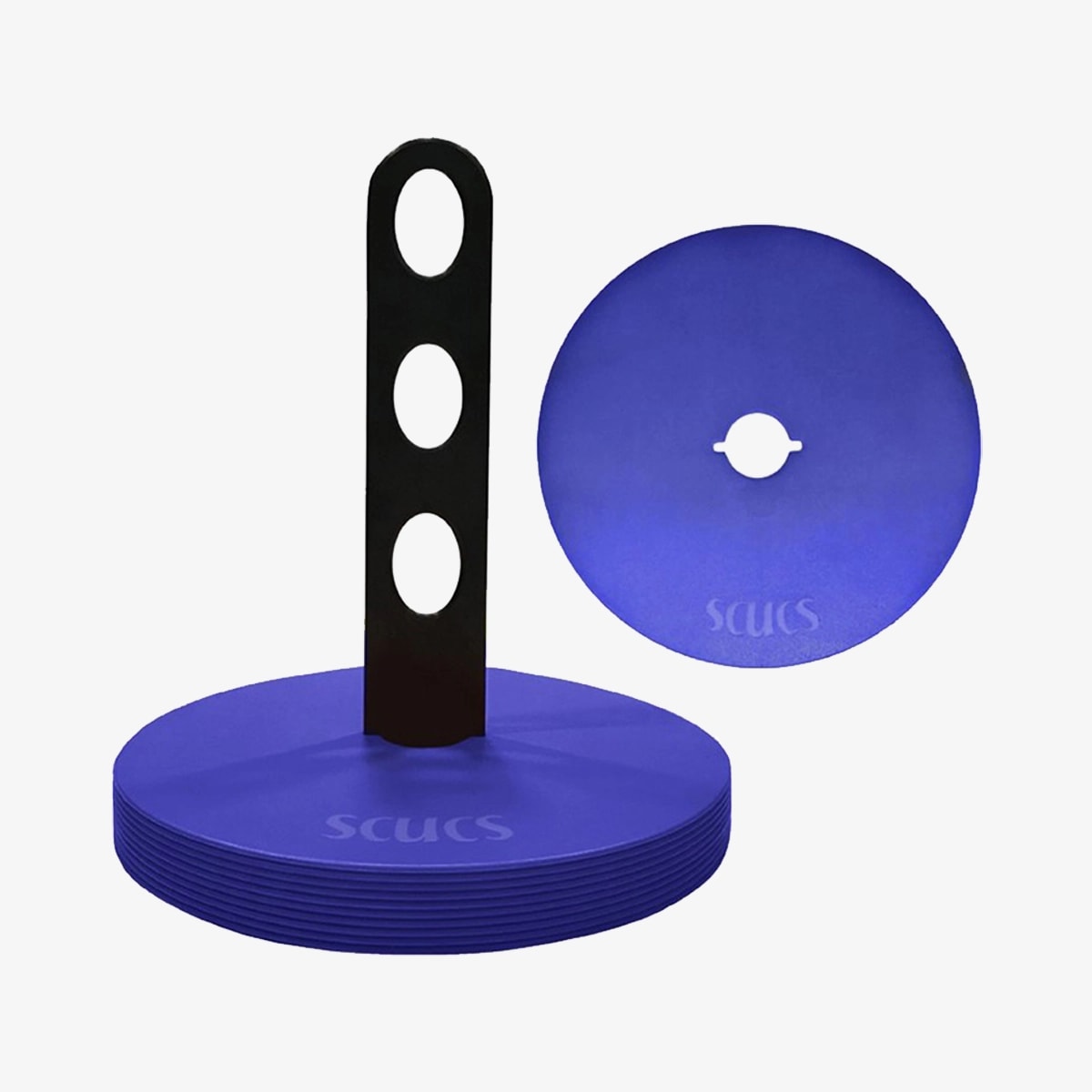 Scucs SCX 1083 Kauçuk Düz Antrenman Çanağı Mavi 10'lu