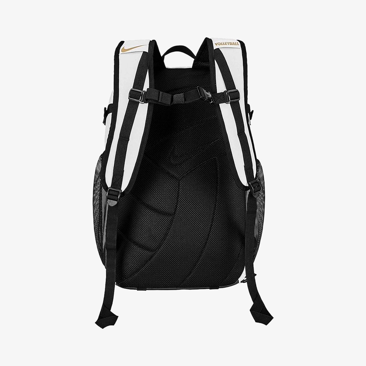 Nike Voleybol Sırt Çantası – Beyaz/Siyah/Metalik Altın (OSFM)