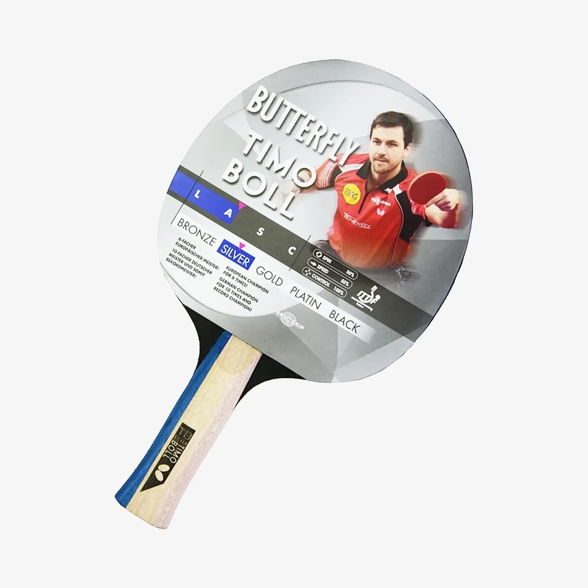 Butterfly 85016S Boll Silver ITTF Onaylı Masa Tenisi Raketi