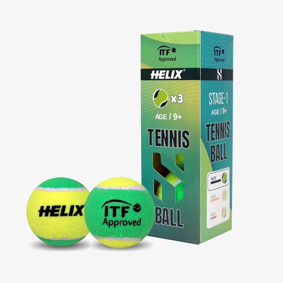 Helix 9+ Yaş ITF Onaylı 3 lü Tenis Topu