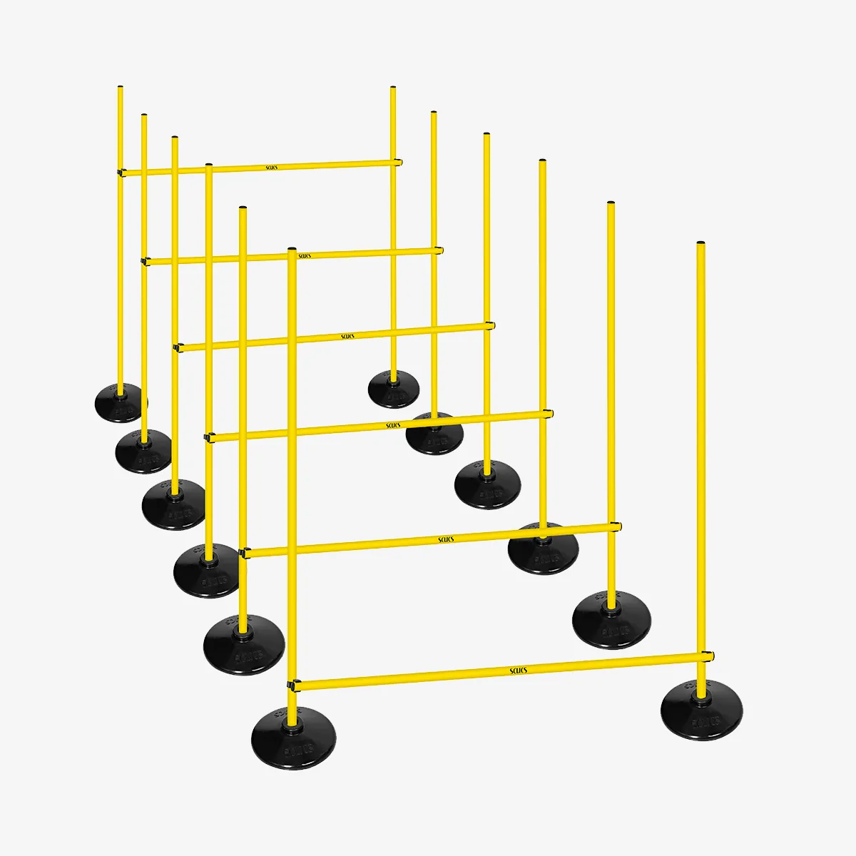 Scucs Kauçuk Tabanlı Slalom Seti - Sarı