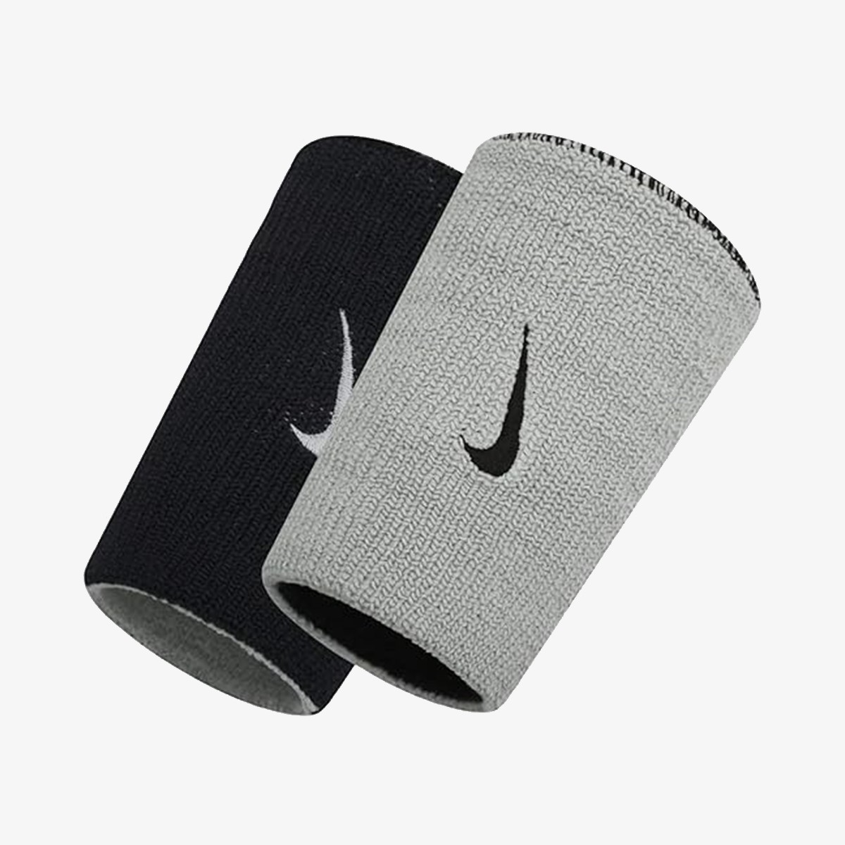 Nike Dri-Fit Home & Away Çift Taraflı Havlu Bileklik - Siyah/Gri