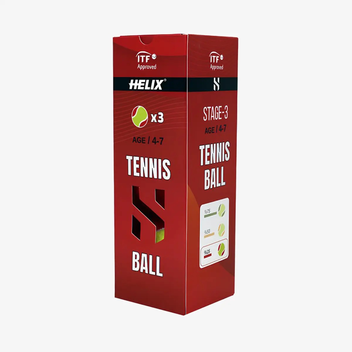 Helix 4-7 Yaş ITF Onaylı 3 lü Tenis Topu