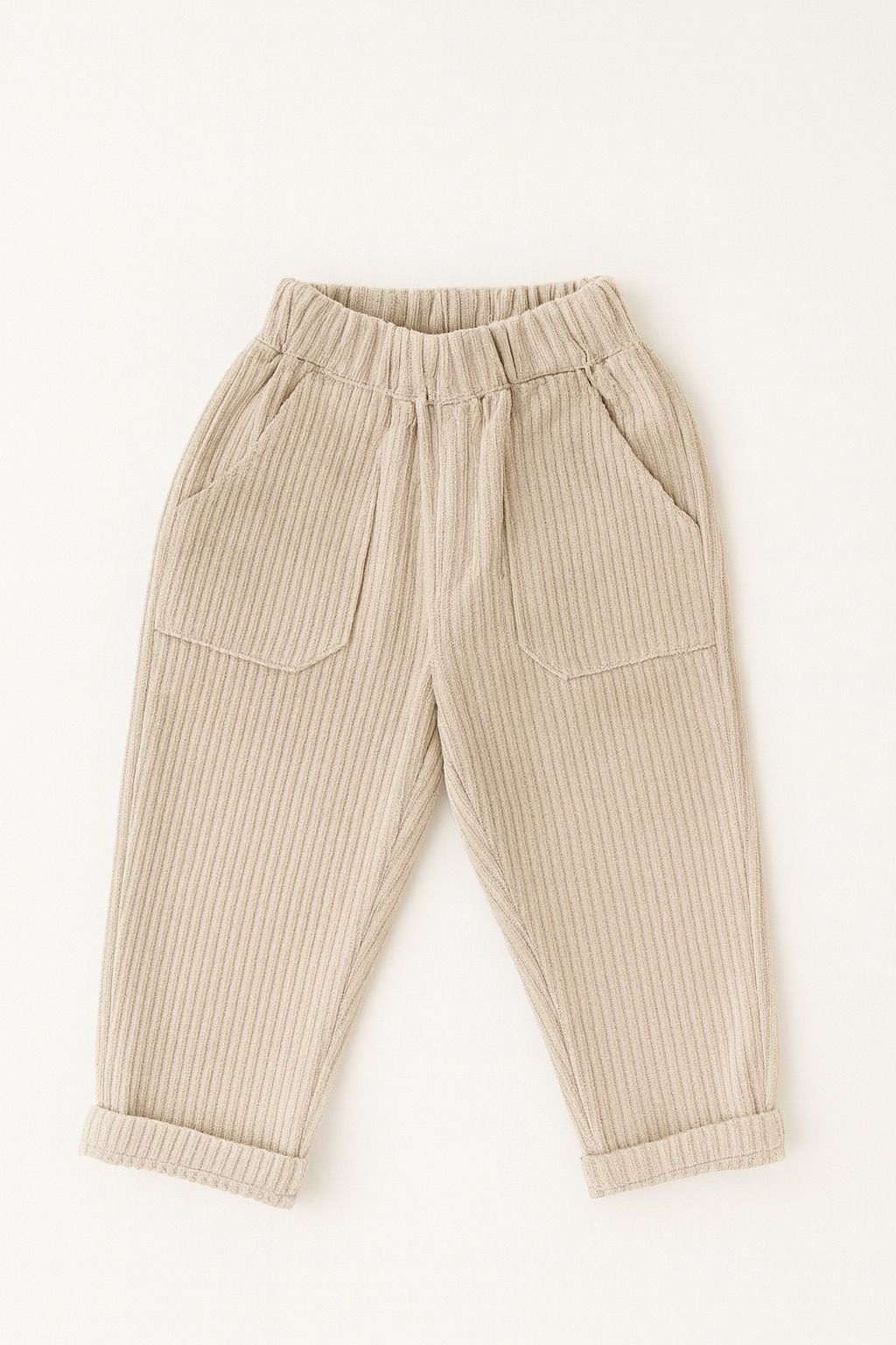 BEİGE LEG KADİFE PANTOLON