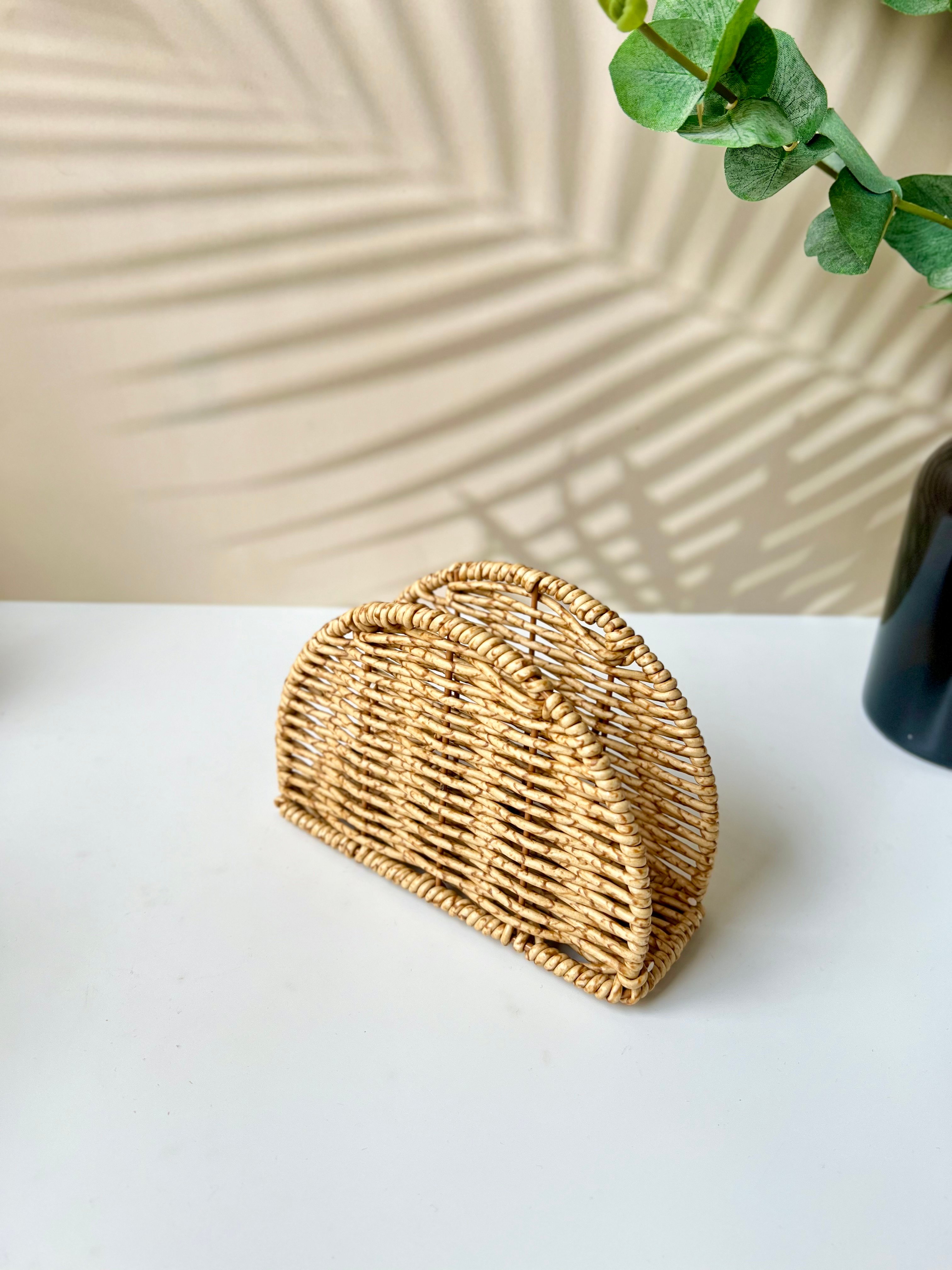 Rattan Oval Peçetelik